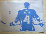 Hockey player Wall art Decal sticker Choose Name number personalized home decor Wall Stickers For Kids Room Vinilos Paredes D645