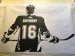Hockey player Wall art Decal sticker Choose Name number personalized home decor Wall Stickers For Kids Room Vinilos Paredes D645