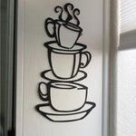 wall stickers home decor Removable DIY Kitchen Decor Coffee House Cup Decals Vinyl Wall Sticker muurstickers pegatinas de pared