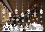 New Year Window Glass PVC Wall Sticker Christmas DIY Snow Town Wall Stickers Home Decal Christmas Decoration for Home Supplies