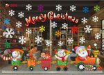 New Year Window Glass PVC Wall Sticker Christmas DIY Snow Town Wall Stickers Home Decal Christmas Decoration for Home Supplies