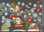 New Year Window Glass PVC Wall Sticker Christmas DIY Snow Town Wall Stickers Home Decal Christmas Decoration for Home Supplies