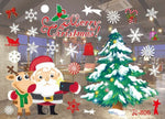 New Year Window Glass PVC Wall Sticker Christmas DIY Snow Town Wall Stickers Home Decal Christmas Decoration for Home Supplies