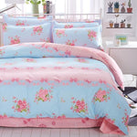 Solstice Cotton Pastoral Flower Cartoon Style Fashion Bedding Bed Linen Bed Sheet Duvet Cover Pillowcase 4pcs Bedding Sets/Queen