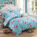 Solstice Cotton Pastoral Flower Cartoon Style Fashion Bedding Bed Linen Bed Sheet Duvet Cover Pillowcase 4pcs Bedding Sets/Queen