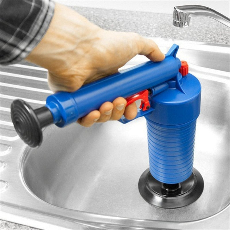 Drop Shipping Home High Pressure Air Drain Blaster Pump Plunger Sink Pipe Clog Remover Toilets Bathroom Kitchen Cleaner Kit