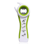 Home Kitchen Can Bottle Opener Multifunction 5 in 1 Bottles Jars Cans Manual Opener Tool Gadget 2JY27