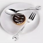 1PC Creative Wrench Shape Tableware Home Kitchen Stainless Steel Fork Spoon Gift Fruit Dessrt Salad Forks Cutlery #ET