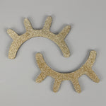 1 Pair Nordic Style Cute Wooden 3D Eyelash Wall Sticker Decor Children Kids Baby Room Background Wall Sticker Home Decoration