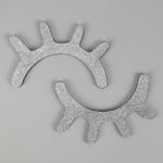 1 Pair Nordic Style Cute Wooden 3D Eyelash Wall Sticker Decor Children Kids Baby Room Background Wall Sticker Home Decoration