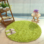 Fluffy Round Rug Carpets for Living Room Decor Faux Fur Carpet Kids Room Long Plush Rugs for Bedroom Shaggy Area Rug Modern Mat