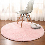 Fluffy Round Rug Carpets for Living Room Decor Faux Fur Carpet Kids Room Long Plush Rugs for Bedroom Shaggy Area Rug Modern Mat