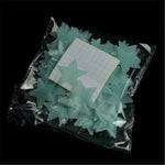 50pcs 3D Stars Glow In The Dark Wall Stickers Luminous Fluorescent Wall Stickers For Kids Baby Room Bedroom Ceiling Home Decor