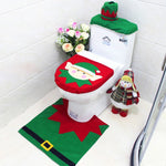 New Brand 3Pcs/Set Bathroom Christmas Toilet Seat Cover Christmas Decorations For Home Santa Snowman Eco-Friendly Warehouse