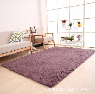Nordic Solid Pile Carpet Rug for Living Room Large Size Anti-Slip Bedroom Soft Carpets Home textile Mats tapete para sala 120*16