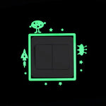 Cartoon Luminous Switch Sticker Glow in the Dark Wall Stickers Home Decor Kids Room Decoration Sticker Decal Cat Fairy Moon Star