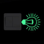 Cartoon Luminous Switch Sticker Glow in the Dark Wall Stickers Home Decor Kids Room Decoration Sticker Decal Cat Fairy Moon Star