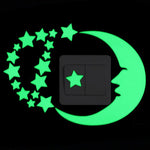 Cartoon Luminous Switch Sticker Glow in the Dark Wall Stickers Home Decor Kids Room Decoration Sticker Decal Cat Fairy Moon Star