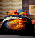Bedding Sets 2/3pcs 3D Duvet Cover Bed Sheet Pillow Cases Size EU/CN/US Queen King  Flame Baseball Drop Shipping
