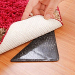 4pcs Practical Silicone Rug Carpet Mat Grippers Non Slip Grip Corners Pad Reusable Washable Bathroom Kitchen Home Decoration