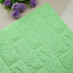 77*70CM DIY 3D Brick Home Decoration Wall Stickers Living Room Bedroom  Decor Foam Self Adhensive Wallpaper Art home Wall Decals