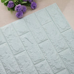 77*70CM DIY 3D Brick Home Decoration Wall Stickers Living Room Bedroom  Decor Foam Self Adhensive Wallpaper Art home Wall Decals