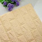 77*70CM DIY 3D Brick Home Decoration Wall Stickers Living Room Bedroom  Decor Foam Self Adhensive Wallpaper Art home Wall Decals