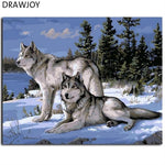 Framed Wall Pictures DIY Oil Painting By Numbers Wall Art Acrylic Oil Canvas Paintings Home Decor For Living Room