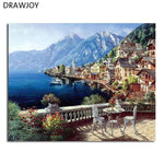 Framed Wall Pictures DIY Oil Painting By Numbers Wall Art Acrylic Oil Canvas Paintings Home Decor For Living Room