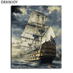 Framed Wall Pictures DIY Oil Painting By Numbers Wall Art Acrylic Oil Canvas Paintings Home Decor For Living Room