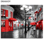 Framed Wall Pictures DIY Oil Painting By Numbers Wall Art Acrylic Oil Canvas Paintings Home Decor For Living Room