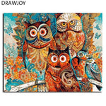 Framed Wall Pictures DIY Oil Painting By Numbers Wall Art Acrylic Oil Canvas Paintings Home Decor For Living Room