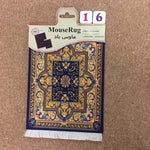 Mairuige Persian Mini Woven Rug Mat Mousepad Retro Style Carpet Pattern Cup Mouse Pad with Fring Home Office Table Decor Craft