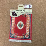 Mairuige Persian Mini Woven Rug Mat Mousepad Retro Style Carpet Pattern Cup Mouse Pad with Fring Home Office Table Decor Craft