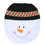 Christmas Toilet Seat Cover Lid Snowman Santa Claus Christmas Decoration For Home Single Toilet Cover Bathroom Products