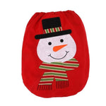Christmas Toilet Seat Cover Lid Snowman Santa Claus Christmas Decoration For Home Single Toilet Cover Bathroom Products