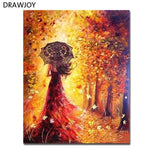DRAWJOY Framed Pictures DIY Painting By Numbers Wall Art Acrylic Paintings Handpainted Home Decor For Living Room