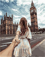 DRAWJOY Framed Pictures DIY Painting By Numbers Wall Art Acrylic Paintings Handpainted Home Decor For Living Room