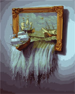 DRAWJOY Framed Pictures DIY Painting By Numbers Wall Art Acrylic Paintings Handpainted Home Decor For Living Room