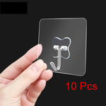 1/5/10 Pcs Strong Home Kitchen Hooks Transparent Suction Cup Sucker Wall Hooks Hanger For Kitchen Bathroom Wholesale Price A75