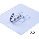 1/5/10 Pcs Strong Home Kitchen Hooks Transparent Suction Cup Sucker Wall Hooks Hanger For Kitchen Bathroom Wholesale Price A75