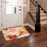 FENGRISE Flannel Merry Christmas Door Mat Rug Christmas Decoration for Home Navidad Christmas Ornaments 2018 Xmas Party New Year