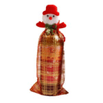 2019 Christmas Decor For Home Xmas Wine Bottle Bag Cover Santa Claus Deer Bottle Clothes Kitchen Decoration New Year Navided
