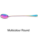 Stainless Steel Spoon With Long Handle Ice Spoon Coffee Spoon Tea Home Kitchen Tableware Spoons Size 19.5 CM #260599