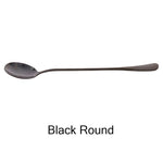Stainless Steel Spoon With Long Handle Ice Spoon Coffee Spoon Tea Home Kitchen Tableware Spoons Size 19.5 CM #260599