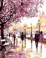 BAISITE DIY Framed Oil Painting By Numbers Flowers Pictures Canvas Painting For Living Room Wall Art Home Decor E927