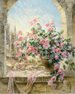 BAISITE DIY Framed Oil Painting By Numbers Flowers Pictures Canvas Painting For Living Room Wall Art Home Decor E781