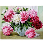 BAISITE DIY Framed Oil Painting By Numbers Flowers Pictures Canvas Painting For Living Room Wall Art Home Decor E781