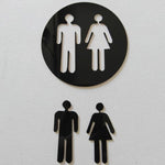 3D Mirror Sticker Funny WC Toilet Door Entrance Sign Men Women Bathroom DIY Wall Sticker Decals Bar Home Decor