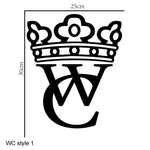 3D Mirror Sticker Funny WC Toilet Door Entrance Sign Men Women Bathroom DIY Wall Sticker Decals Bar Home Decor